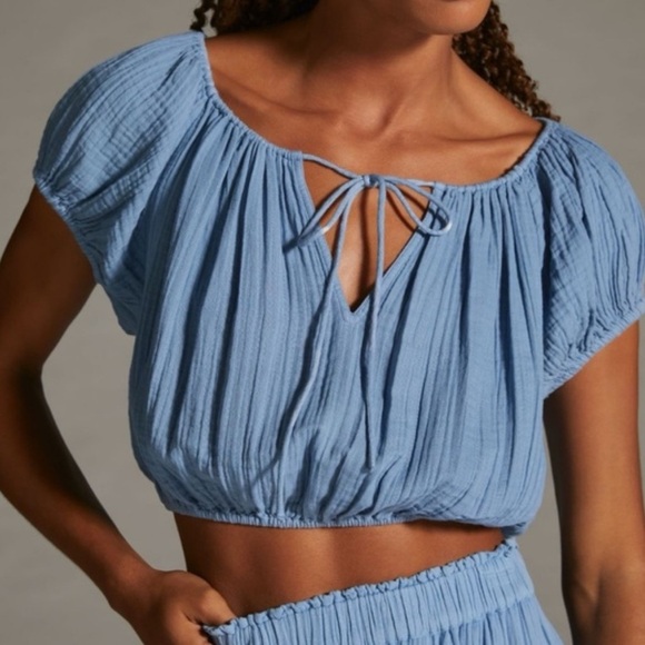 Anthropologie Sundry Puff
Sleeve Blouson Top Size M $148 - Picture 1 of 5